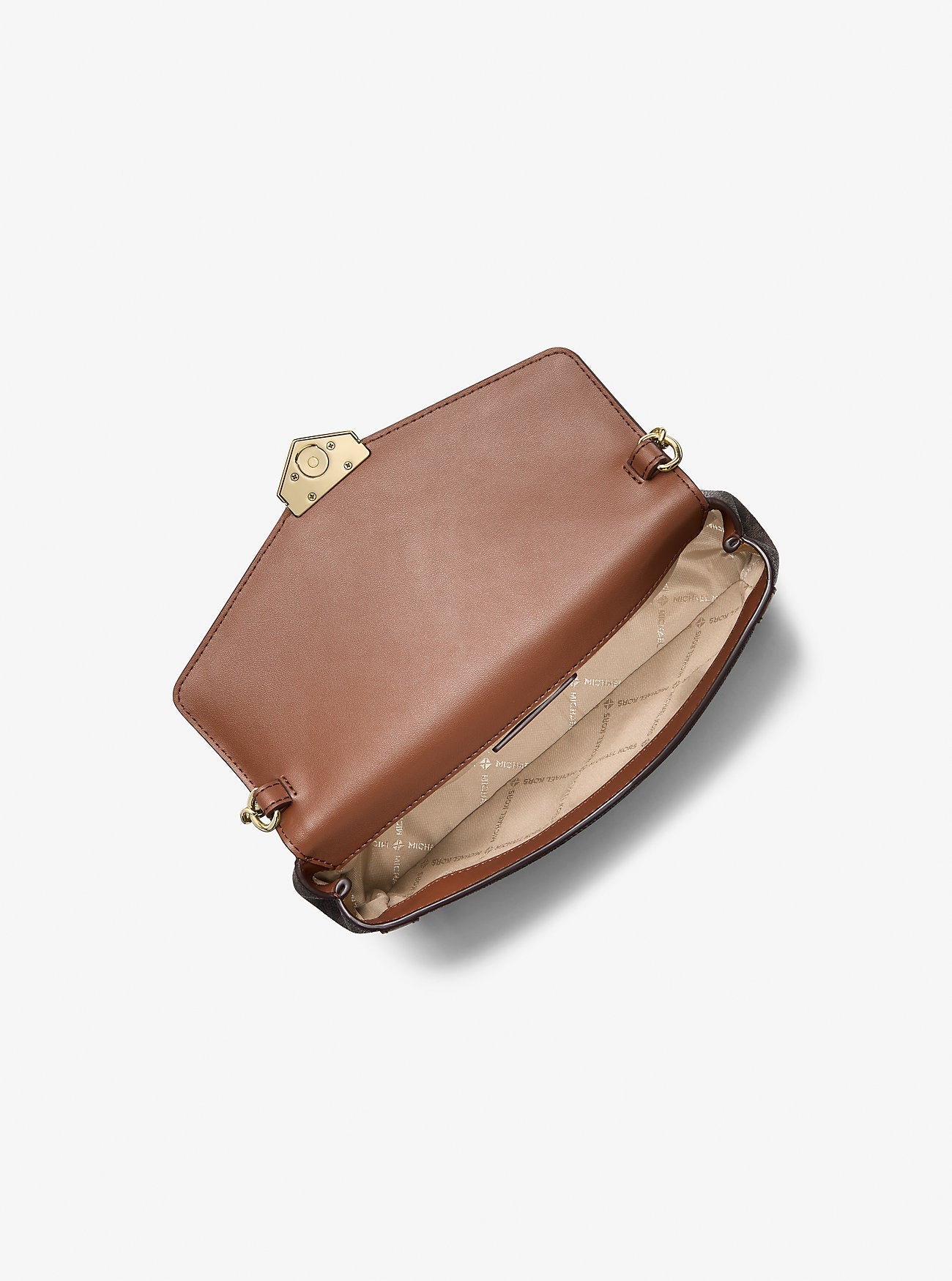 Soho Small Signature Logo Convertible Crossbody Bag Brown Brown