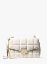 Michael Kors Soho Large Quilted Shoulder Bag Lt Cream
