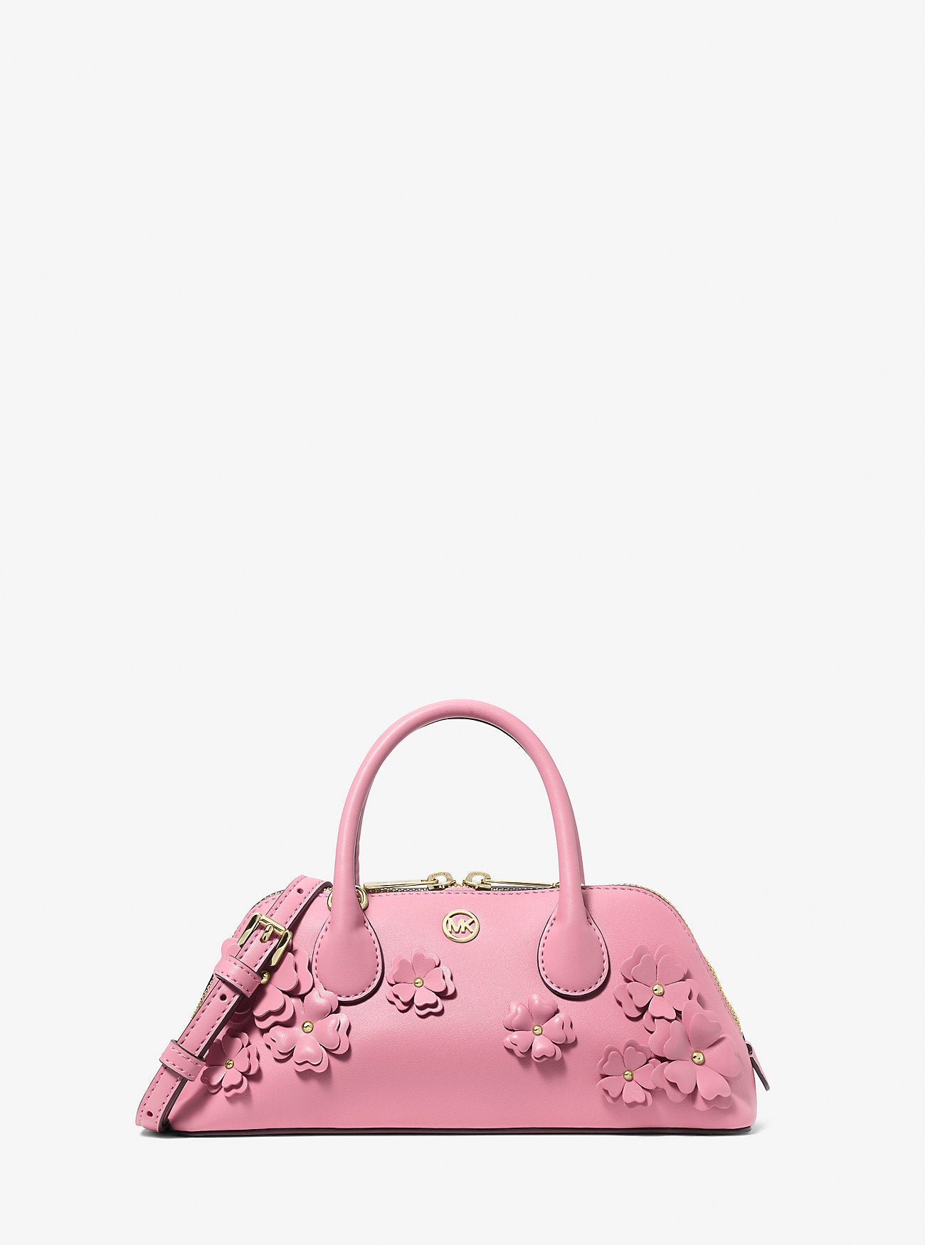 Michael Kors Petra Small Floral Embellished Crossbody Bag Carnation