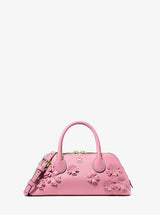 Michael Kors Petra Small Floral Embellished Crossbody Bag Carnation