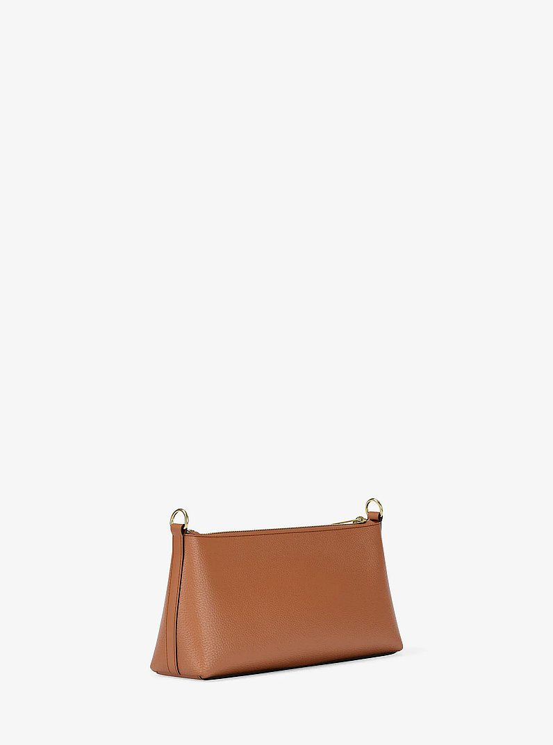 Michael Kors Carson Small Leather Convertible Crossbody Bag Luggage