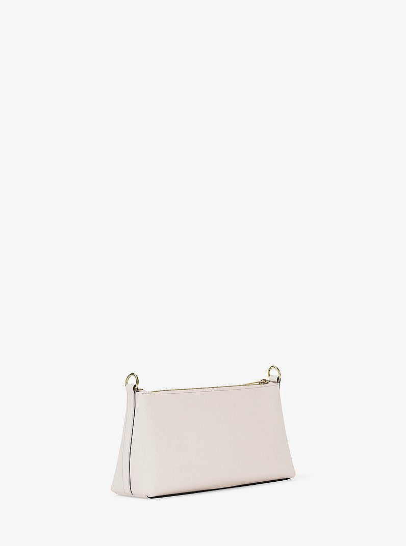 Michael Kors Carson Small Leather Convertible Crossbody Bag Lt Cream