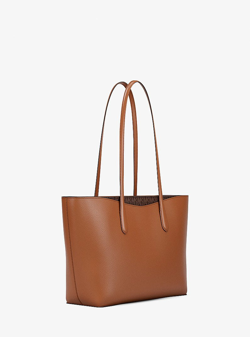 Michael Kors Arden Large Pebbled Leather Tote Bag Brown