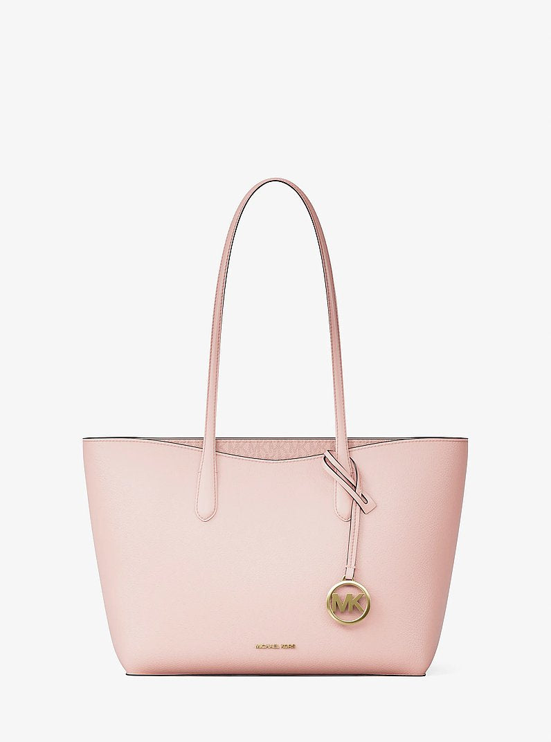 Michael Kors Arden Large Pebbled Leather Tote Bag Powder Blush