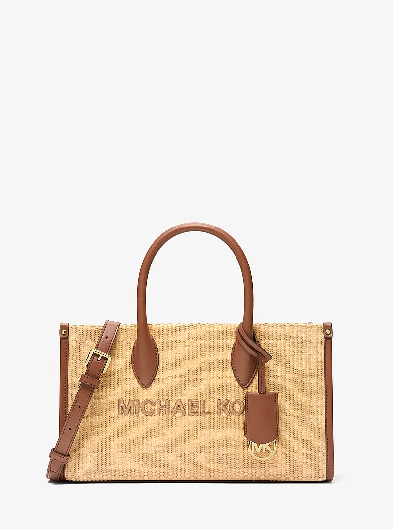 Michael Kors Mirella Medium Woven Satchel Luggage