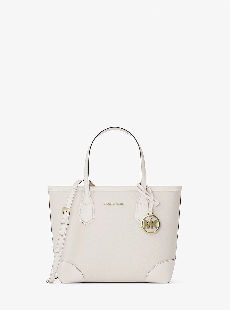 Michael Kors Eva Extra-Small Leather Convertible Tote Bag Lt Cream