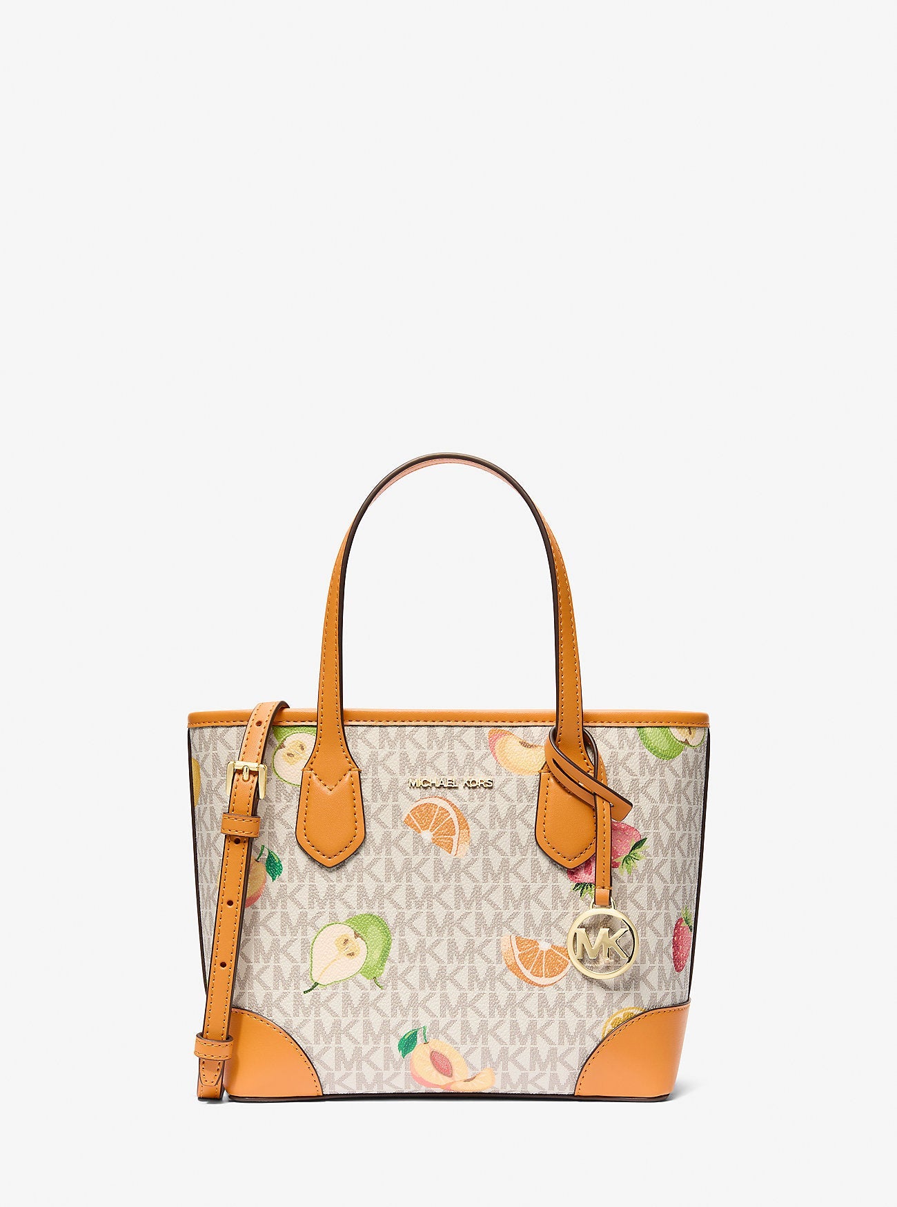 Eva Extra-Small Printed Signature Logo Convertible Tote Bag Rad Ornge Ml Rad Ornge Ml