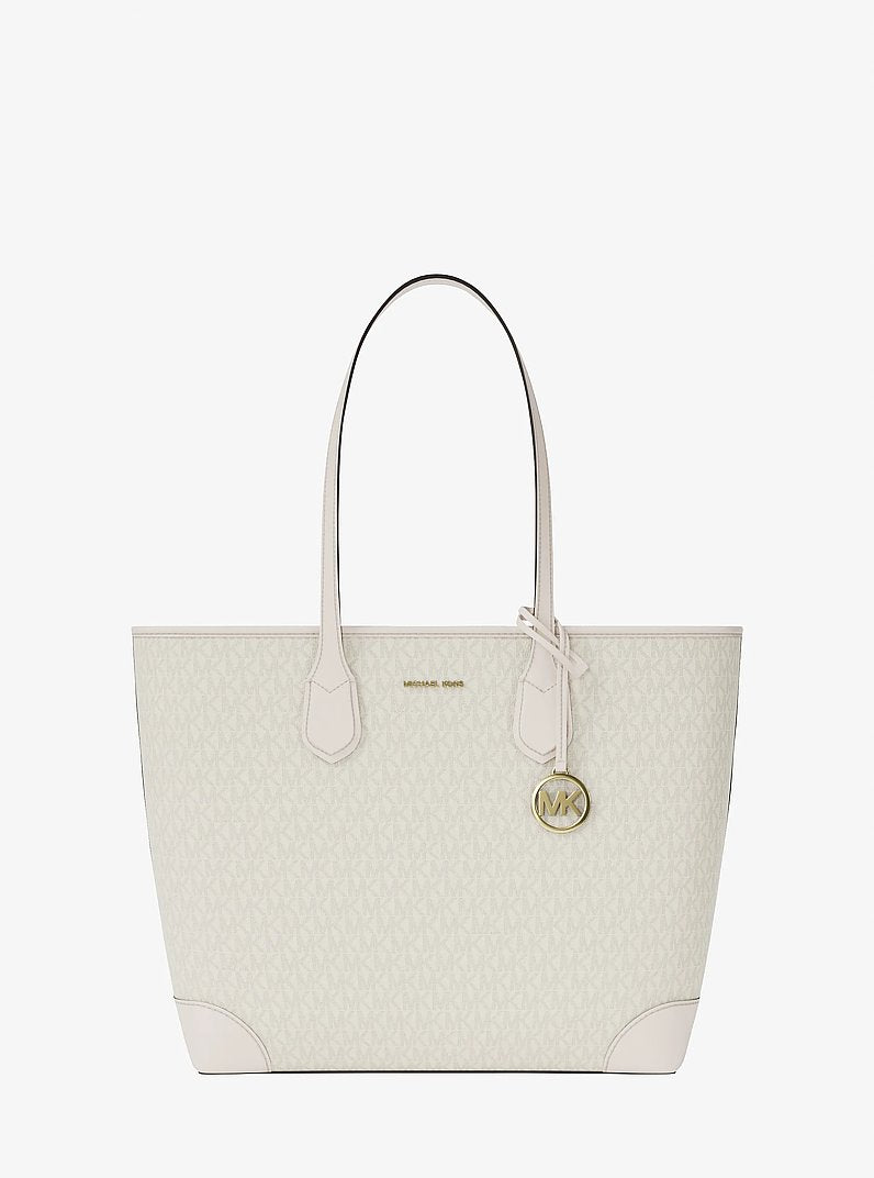 Michael Kors Eva Large Signature Logo Tote Bag Lt Crm Multi