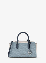 Michael Kors Arden Small Color-Block Signature Logo Messenger Bag Pl Ocn Mlti