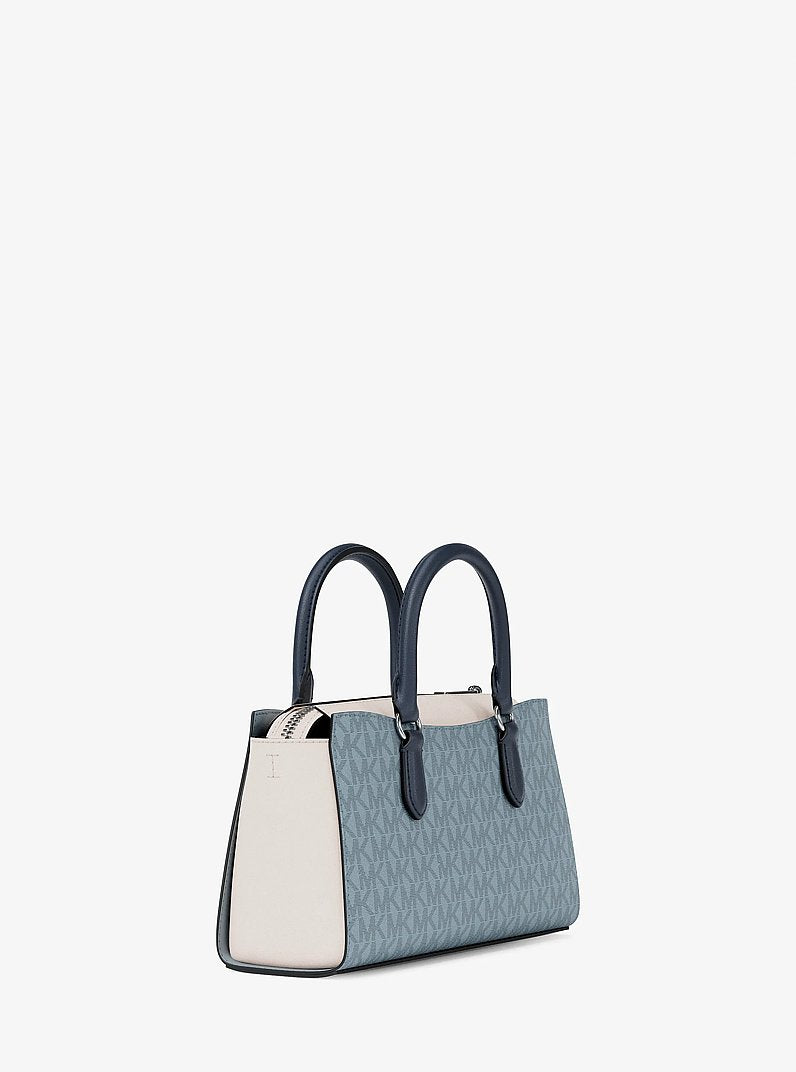 Michael Kors Arden Small Color-Block Signature Logo Messenger Bag Pl Ocn Mlti