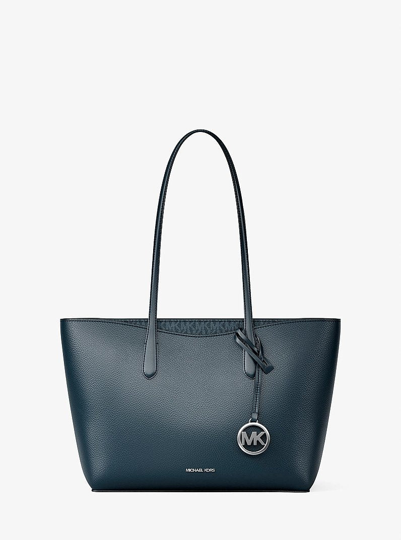 Michael Kors Arden Large Pebbled Leather Tote Bag Admiral