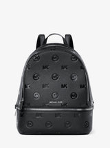 Michael Kors Rhea Medium Logo Debossed Backpack Black