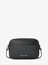 Michael Kors Jet Set Travel Small Signature Logo Camera Crossbody Bag Black