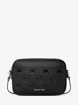 Michael Kors Jet Set Travel Large Logo Debossed Camera Crossbody Bag Black