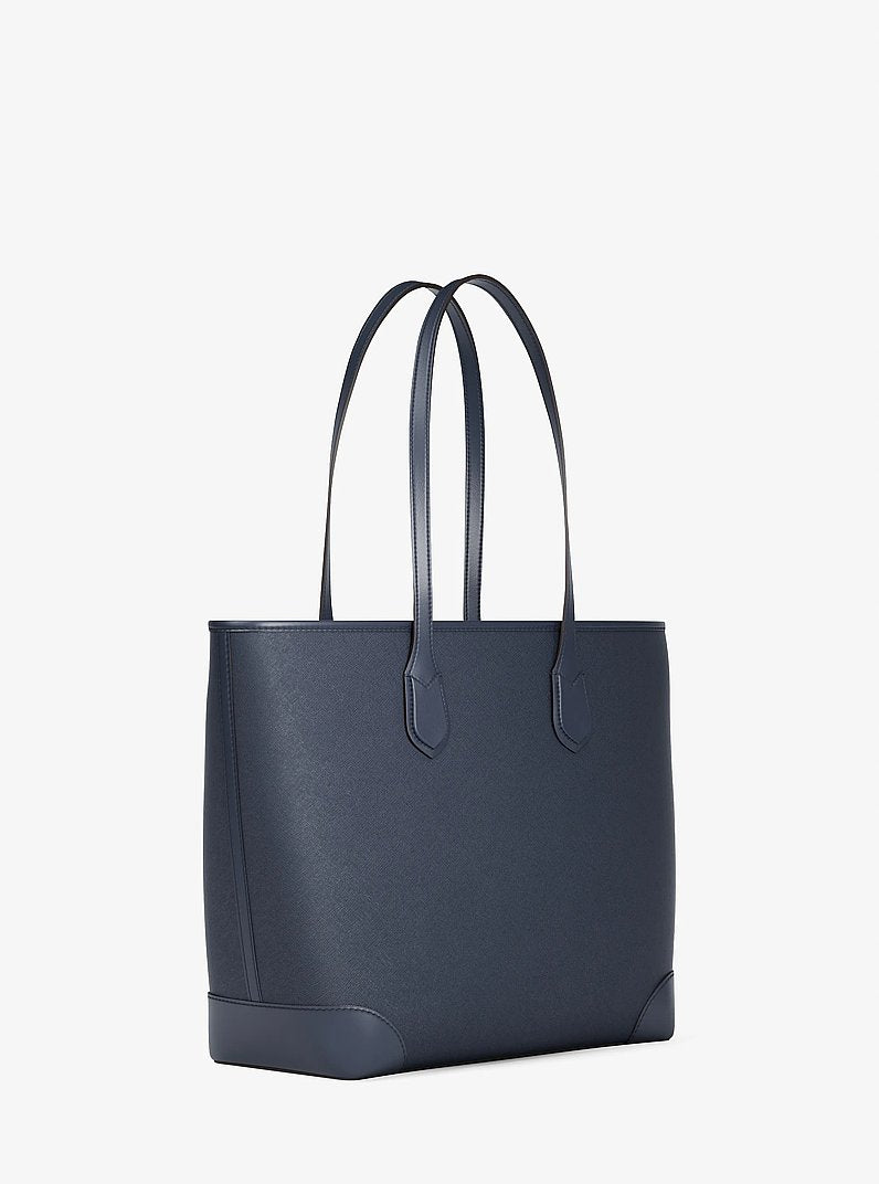 Michael Kors Eva Large Saffiano Leather Tote Bag Navy