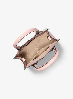 Mercer Extra-Small Logo and Leather Crossbody Bag Pwd Blsh Mlt Pwd Blsh Mlt