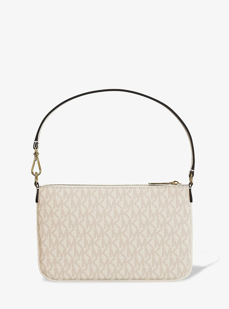 Michael Kors Jet Set Small Signature Logo Convertible Wristlet Lt Crm Multi