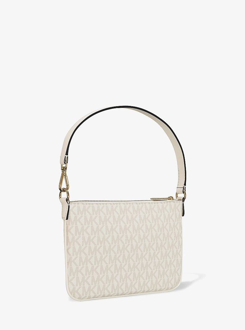 Michael Kors Jet Set Small Signature Logo Convertible Wristlet Lt Crm Multi