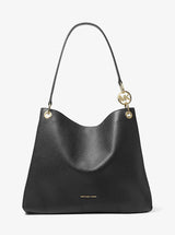 Michael Kors Christina Large Pebbled Leather Shoulder Bag Black