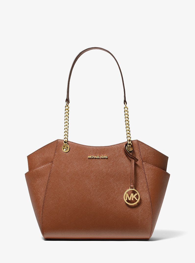 Michael Kors Jet Set Large Saffiano Leather Shoulder Bag Luggage
