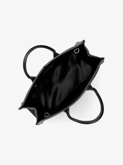 Mirella Medium Pebbled Leather Tote Bag Black Black