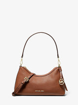 Michael Kors Sammy Small Pebbled Leather Convertible Crossbody Bag Luggage