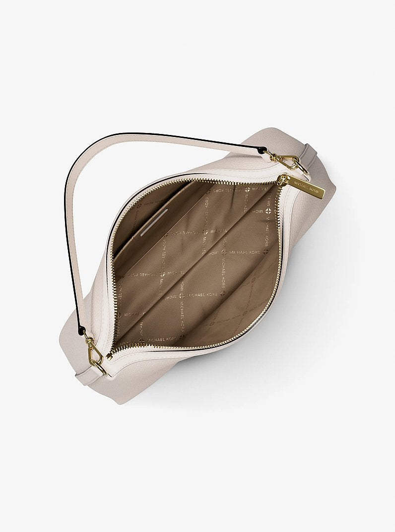 Michael Kors Sammy Medium Pebbled Leather Convertible Shoulder Bag Lt Cream