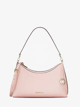 Michael Kors Sammy Medium Pebbled Leather Convertible Shoulder Bag Powder Blush