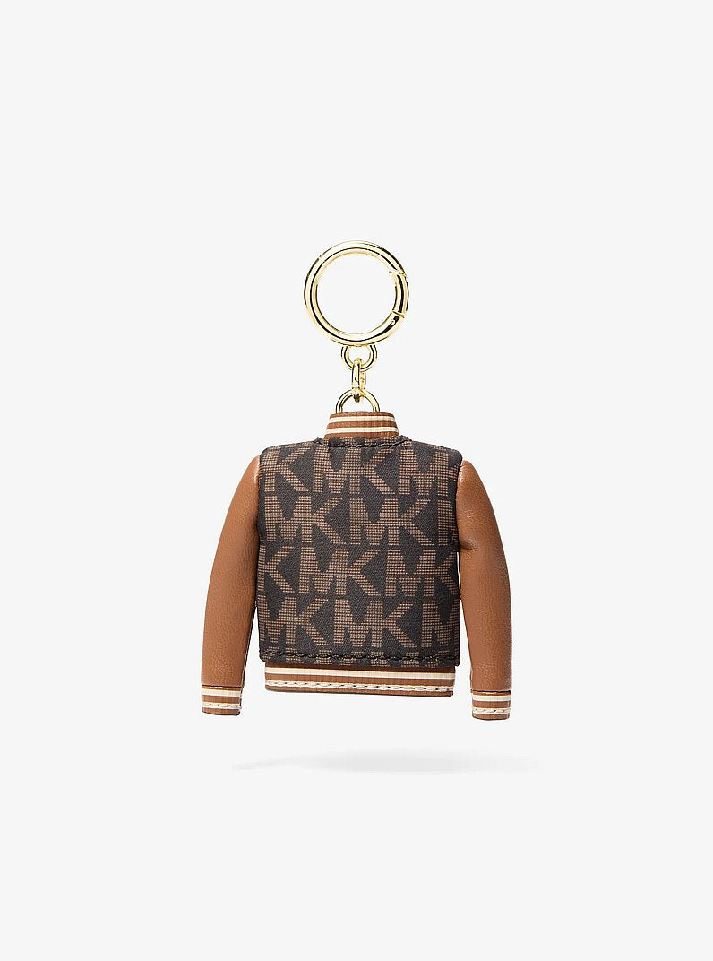 Michael Kors Varsity Jacket Bag Charm Brown