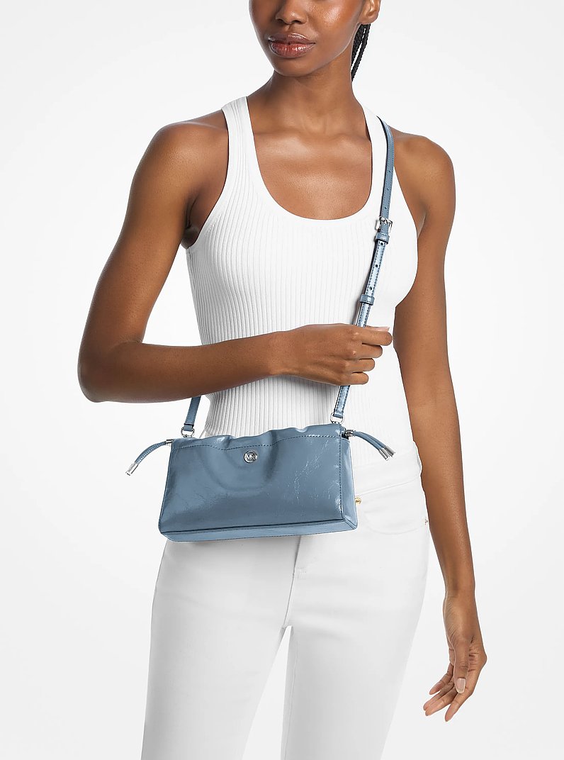 Michael Kors Matilda Small Cinched Crossbody Bag Denim