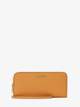 Michael Kors Jet Set Travel Large Pebbled Leather Wristlet Radiant Orange