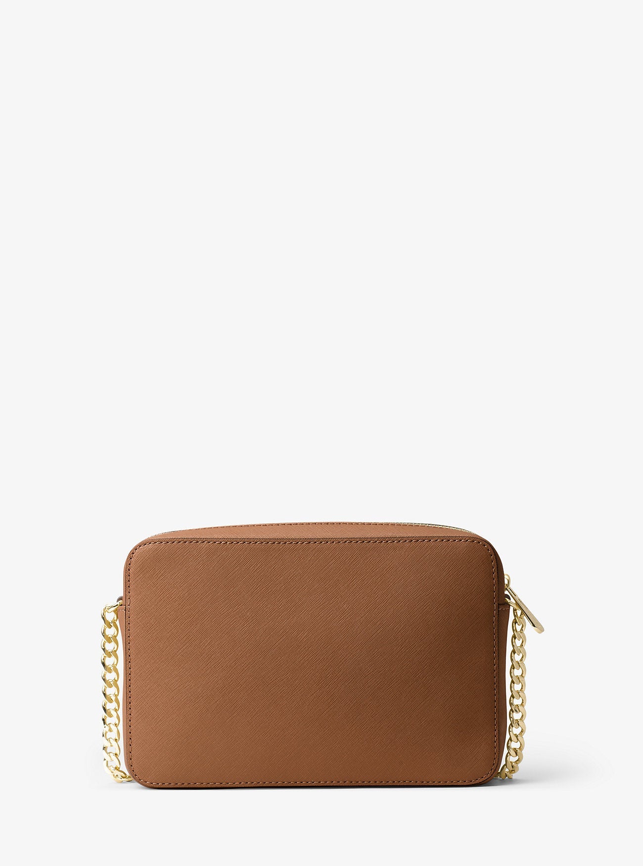 Michael Kors Jet Set Large Saffiano Leather Crossbody Bag Luggage