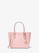 Michael Kors Jet Set Travel Extra-Small Saffiano Leather Top-Zip Tote Bag Powder Blush