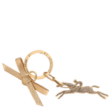 Longchamp Key ring Very pale gold