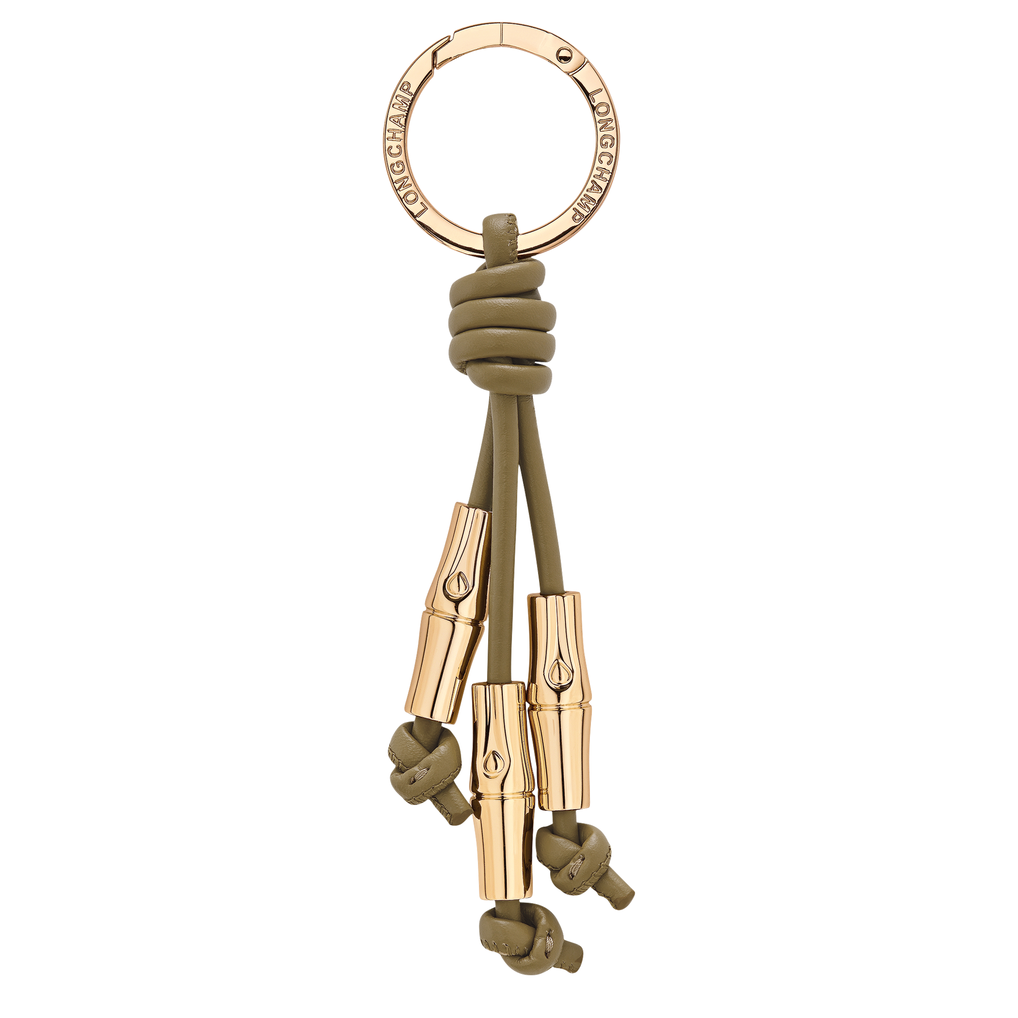Longchamp Le Roseau Key ring Olive