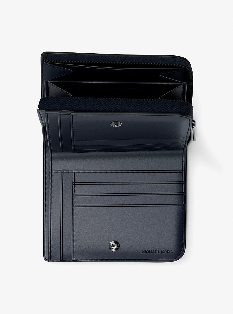 Michael Kors Cooper Signature Logo Folio Wallet Admrl-Plblue