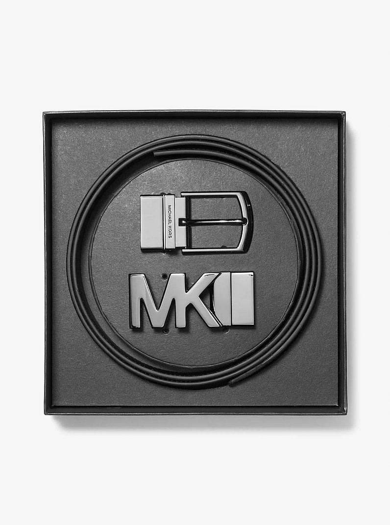 Michael Kors 4-In-1 Logo Belt Box Set Black