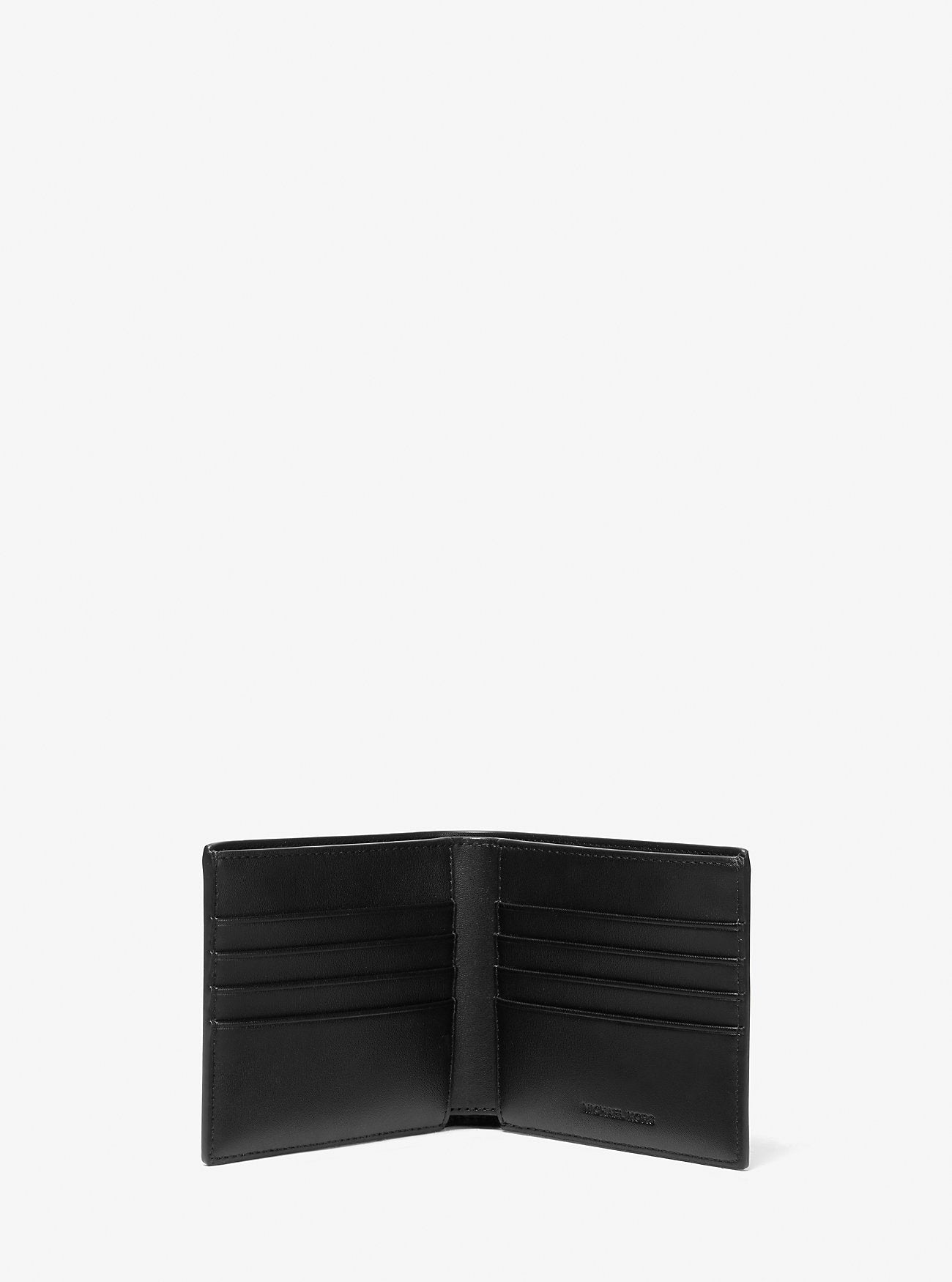 Signature Logo Billfold Wallet and Belt Gift Set Brown-Black Brown-Black