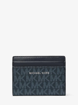 Michael Kors Cooper Signature Logo Bi-Fold Wallet Admrl-Plblue