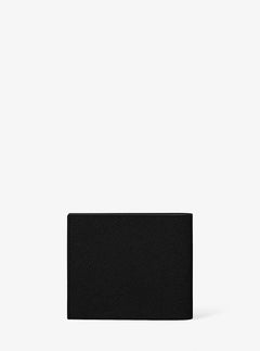 Cooper Saffiano Leather Billfold Wallet With Passcase Black Black