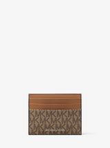 Michael Kors Cooper Signature Logo Card Case Camel