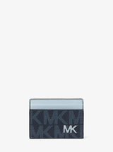 Michael Kors Cooper Large Signature Logo Folio Bi-Fold Wallet Admirl Multi