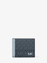 Michael Kors Cooper Signature Logo Billfold Wallet Admirl Multi