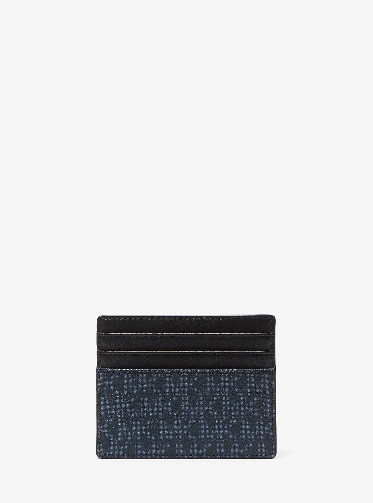 Michael Kors Cooper Signature Logo Card Case Admrl-Plblue