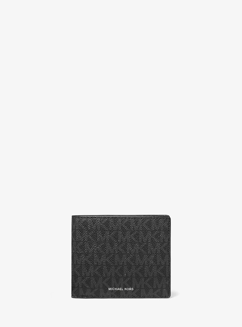 Michael Kors Cooper Logo Billfold Wallet With Coin Pouch Black