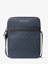 Michael Kors Cooper Signature Logo Flight Bag Admrl-Plblue