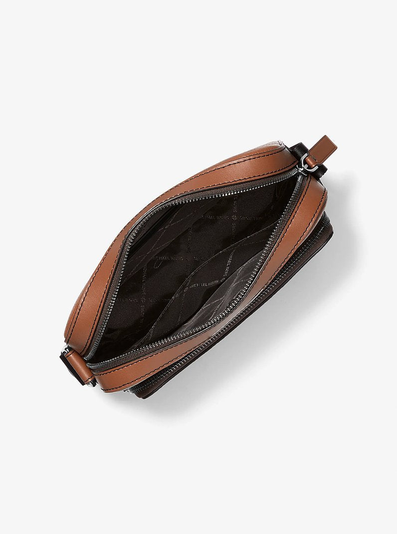 Michael Kors Cooper Pebbled Leather Utility Crossbody Bag Luggage