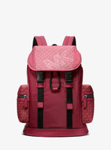 Michael Kors Cooper Signature Logo and Nylon Backpack Cherry