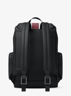 Cooper Medium Striped Signature Logo City Backpack Cherry Cherry