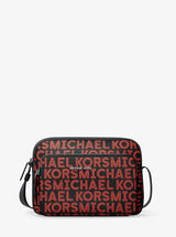 Michael Kors Cooper Graphic Logo Flight Bag Bright Red